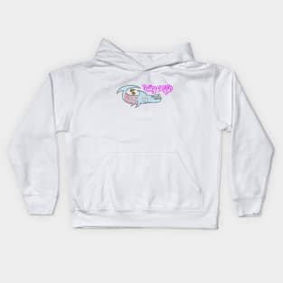 Bodyguard shark drawing Kids Hoodie